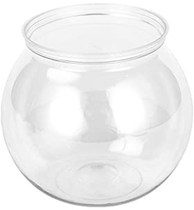 Kunststoff-Fischschale, Efeu-Schale, rund, transparent, perfekt für Aquarium, Heimdekoration, 3 Größen, Party-Ergänzung