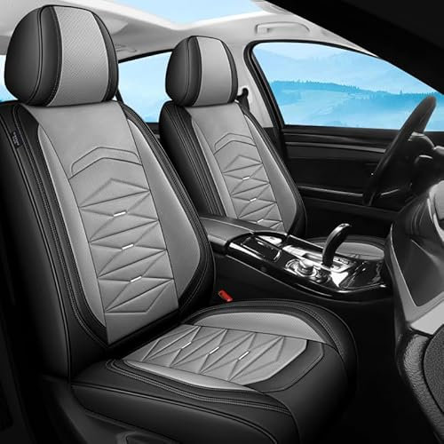 Roguzm Autositzbezüge Universal passend für VW Polo Golf 4 5 6 7 Passat B5 B6 B7 B8 Tguan Bora Magotan Tguan L Candy Santana Lavida Vollschutz Nappa Sitzbezüge