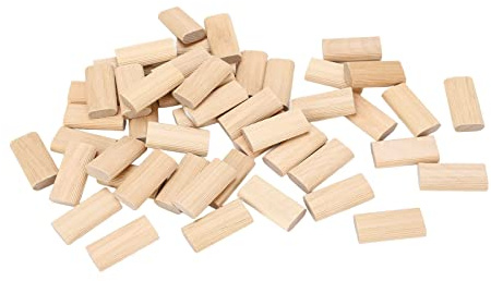 50 Wood Dowel Block, 10x50mm Solid Beech Wood Stopper Insertion for Furniture Splicing, Cabinet Making, Frame Engineering, Flat and Stable Design for Alignment