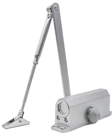 Cierrapuertas hidráulico automático, velocidad ajustable, 1 unidad, color caqui, mecanismo de cierre automático para hogar/oficina, fácil instalación, ideal para puertas interiores y exteriores