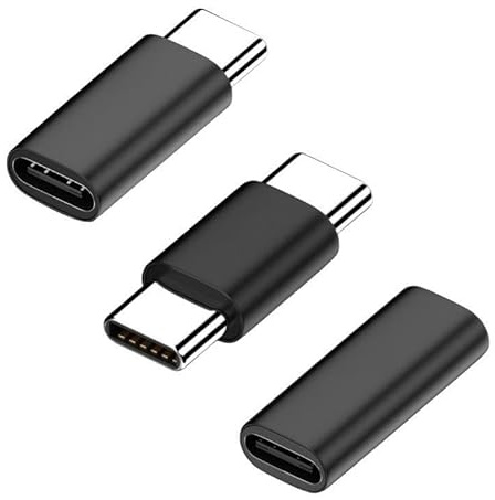 Zescyha 4 Piezas Adaptadores USB C 3.1, Adaptadores USB C Hembra a Hembra, Macho a Macho, Compatible con MacBook Pro Samsung Galaxy Tablet Carga Rápida 5A 10 Gbps, para Cargar y Transferir Datos