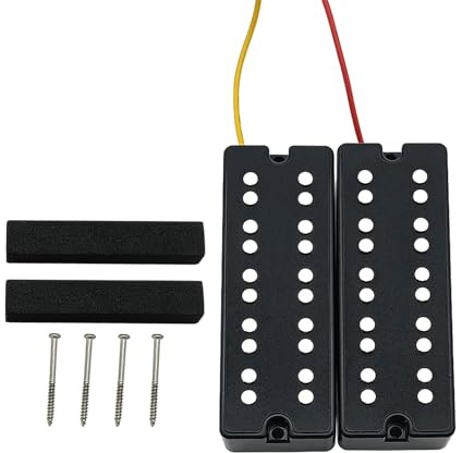 Double Coil Tonabnehmer für E-Bass, Hals und Steg, Gitarrenteile, 5 Saiten, Bass-Tonabnehmer, doppelte Geräuschreduzierung, Tonabnehmer