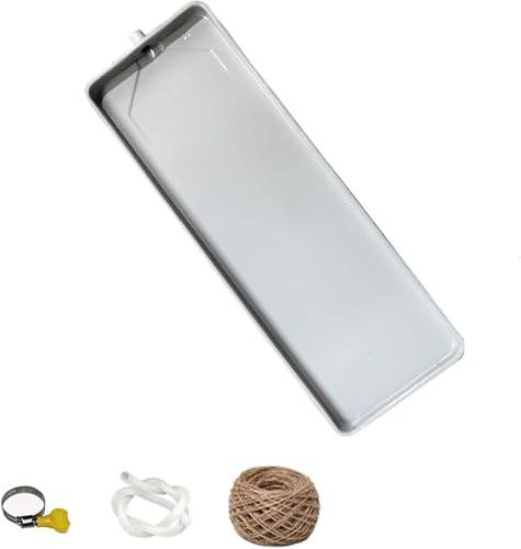 Lámina galvanizada de CA, Aire Acondicionado Universal, Bandeja de Agua con Orificio de Drenaje y colector de Manguera, para Bomba de Calor de Ventana Dividida