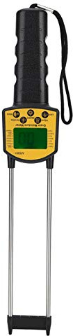 Torvex Getreide-Feuchtigkeitsmesser, digitaler LCD-Feuchtigkeitstester, Wassergehaltsanalysator für die Lagerung von Mais, Reis, Sojabohnen, Weizenfutter