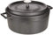Pentole Agnelli COGHSRP10432M Cacerola Slowcook con 2 asas y tapa, hierro fundido, negro mate, 10 litros