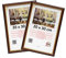 3-B Bilderrahmen ARCO RUSTIKAL - 2-Pack - Dunkel Braun/Gold - 20x30 cm - Holzrahmen, Fotorahmen, Portraitrahmen mit Acrylglas
