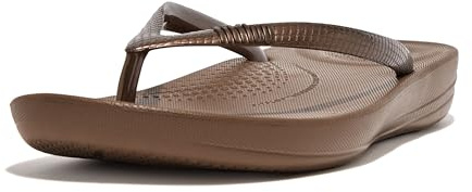 Fitflop Iqushion ergonomisk flip-flops, dam tåseparator, brun (Brons 012), 38 EU (5 UK), BRONS, 38 EU