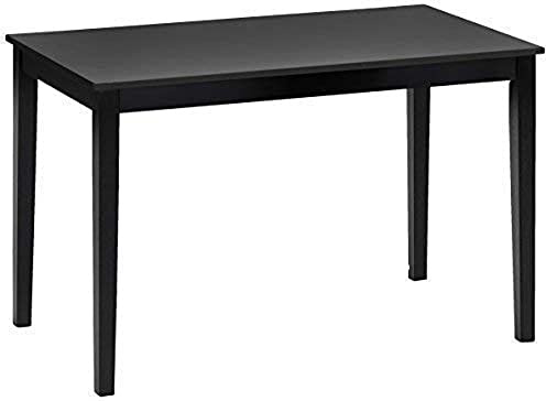 Julian Bowen Hudson Esstisch, schwarz, Height: 76, Width: 114, Depth: 65cm | Moderner Küchentisch für Esszimmer, 114 cm breit, für 4 Personen