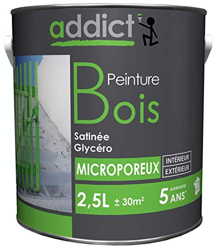 ADDICT PEINTURE BOIS 2.5 L rouge basque