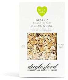 Daylesford Organische Toasted Nuss 3-Korn Müsli 450G (Packung mit 2)