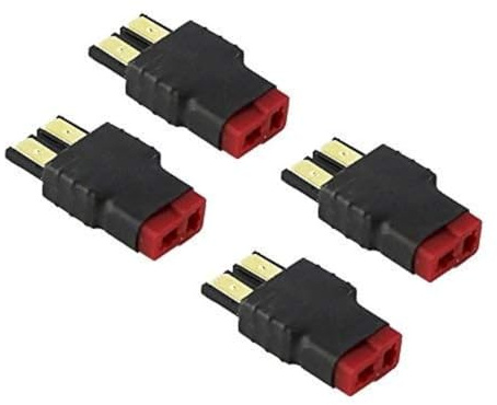 FLY RC TRX Traxxas zu Deans T-Stecker Steckverbinder Wireless Adapter für RC LiPo Batterieladegerät Slash E Revo (4 Stück/Los)
