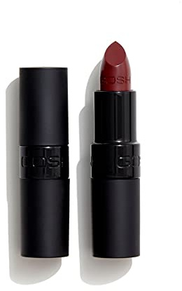 GOSH Velvet Touch Lippenstift mit extra Farb-Pigmenten für ein intensives & langanhaltendes Ergebnis I reflektierende Partikel für den Glossy Look I Vitamin E für gepflegte Lippen I 023 Matt Chestnut