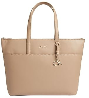 CK MUST SHOPPER LG W/SLIP PKT, braun