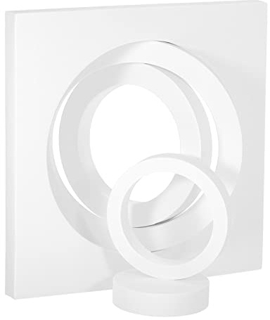 PATIKIL Round Combination Photography Background Props Set, Hard Foam Photo Props Geometric Cube for Photo Shoot Makeup Tools, Perfume, Decoration, White