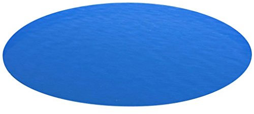 Mogou Runde Pool-Abdeckung, Poolplane, Poolbeleuchtung, Poolabdeckung, Poolzubebör, Swimming Pool Abdeckplane, PE Blau 488 cm