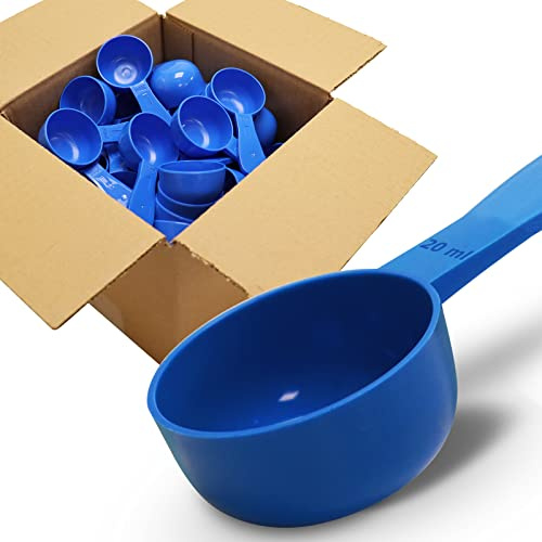 RE-GEN Lot de 25 cuillères doseuses réutilisables en plastique à manche court 20 ml
