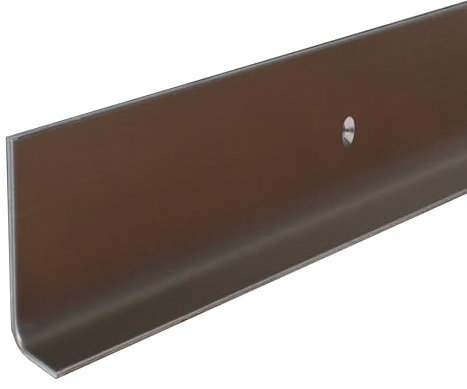 Sockelleiste | Edelstahl | Silber | Breite 10 mm | Höhe 40 mm | Länge 2500 mm | Materialstärke 1.5 mm | Gebohrt | Fußleiste | 1 Stück