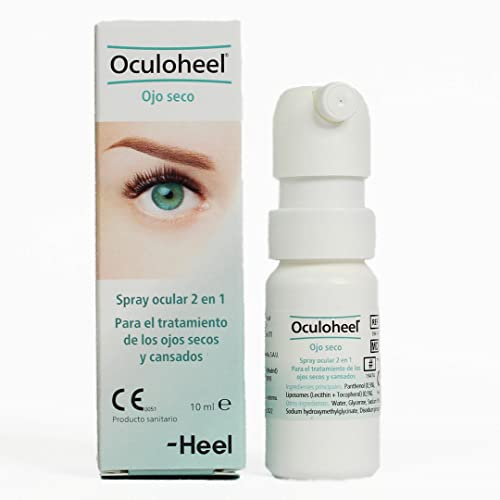 Heel - Oculoheel Colirio Ojos Secos y Cansados, Spray Ocular con Pantenol, Liposomas y Suero Fisiológico - Cuida e hidrata los ojos y alivia las molestias - Tecnología APF - 10 ml