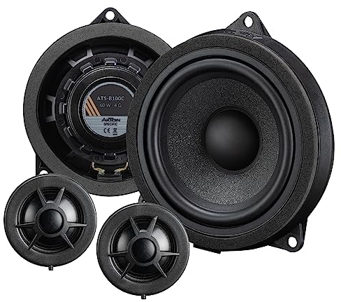 AXTON ATS-B100C – 2-Wege 10 cm Komponenten System, Autolautsprecher kompatibel mit BMW und Mini Fahrzeugen, 60 W RMS, 1 Paar