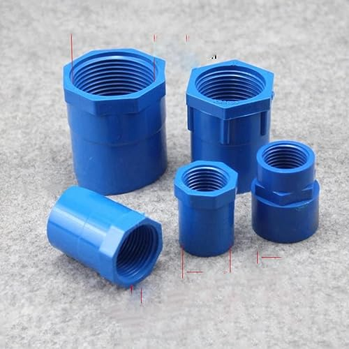 ORGEFY PVC 1 to 1/2 Thread Straight Connector Pipe Adapter Hose Converter Garden Irrigation Water Tank Fittings 1 Pcs-1Pcs,1 Pcs,ID25mm X 3-4 inch