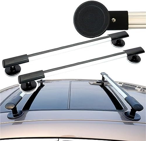 Universal Roof Rack (Magnetic Fixed), Cross Bar Roof Rail Racks, Suction Cup Diameter(10cm), Adjustable Crossbars, Single Cross Bar Load > 100kg (Color : 113cm)