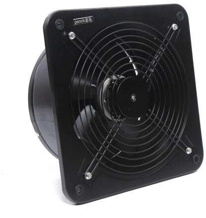 AOAPUMM 150W Axialventilator 2850 m³/h Abluftventilator 300mm Axialventilator Küchenabluftventilator Industrieller Metallventilator Badezimmer Wand-/Deckenabluftventilator (Plattengröße: 350 × 350mm)