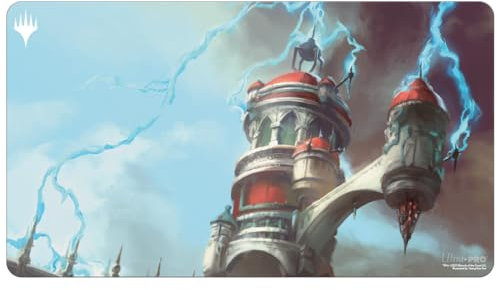 Ultra PRO - MTG Ravnica Remastered Playmat de The Izzet League, protege las cartas durante el juego o reorganiza mazos Commander, uso perfecto como alfombrilla de mouse, alfombrilla de escritorio para