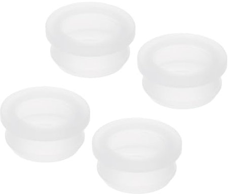 sourcing map 4Pcs Snap Rubber Grommet Hole Plug Mount Dia 30mm ID 25mm H 16mm Seal Anti-Scratch for Electrical Box Cable Pipe Transparent