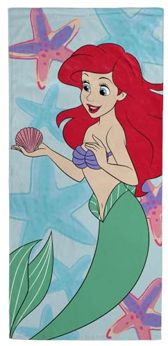 Jay Franco Disney Arielle, die Meerjungfrau Handtuch – Fürs Bad, den Strand & Pool – 71 cm x 147 cm