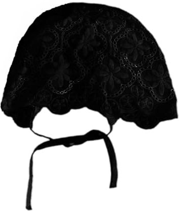 HUAJINGKEJI Eleganter Pullover, Headwrap, Glockenhut, lässiger Hut für Musik-Festivals, einfache Glockenhut, Schwarz , Suitable for head circumference 55-58cm
