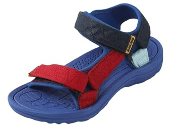 R-ISLAND Sportsandaler för barn, unisex, vattentäta och bekväma, öppen tå, sommarsandaler, sport, vandring., Kunglig blå, 31 EU