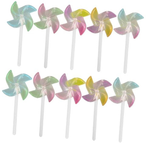 DIYEAH 10stücke Lollipop Charms Aus Hochwertigem Harz Für Kreative Handarbeiten Für Schmuck Handyhüllen Und Bastelprojekte Süße Lollipop- Bunten Designs