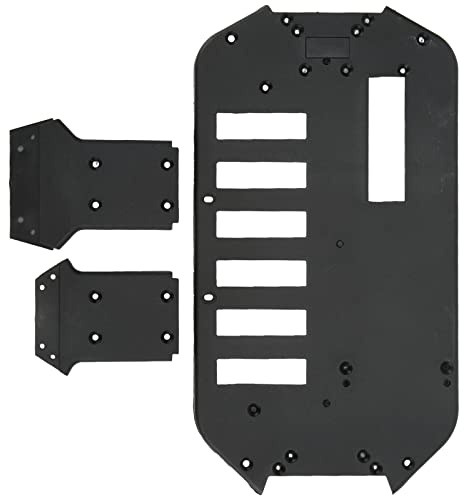 Ylwxzenith Kit de Placa de chasis RC, Conjunto de chasis sin escobillas, Piezas de chasis de automóvil RC Negro para Carreras ZD 7506 1/10 RC Car, Material liviano y duramente plástico,