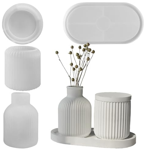 Molde de Silicona para Macetas de Plantas - Molde para Macetas y Portalápices | Decoración De Mesa Con Arcilla Moldeable Para Escuela Residencia Hogar Oficina