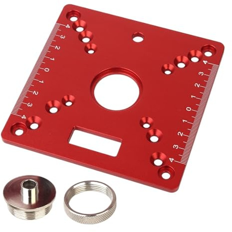Placa De Inserción De Mesa Enrutador De Aluminio Multifuncional, Recortadora De Carpintería, Fresadora Eléctrica De Madera, Placa Abatible For Banco De Trabajo DIY Preciso Fácil