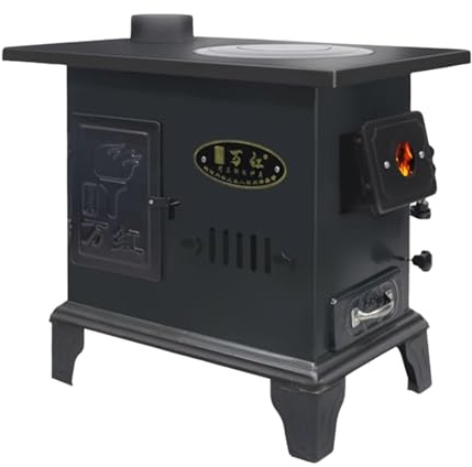Stufe a Legna da Interno con Forno Riscaldamento Rapido Combustione a Gassificazione, Stufe a Legna da Interno per Riscaldare, Cucinare, Bollire L'acqua e Altro Ancora