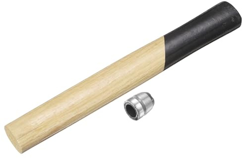 sourcing map Wood Sledge Hammer Handle 11.4 Hammer Wooden Replacement Handles with Round Wedges for 4lb Round Octagonal Head Decking Framing Carpentry Construction DIY Sledge Axe Tools