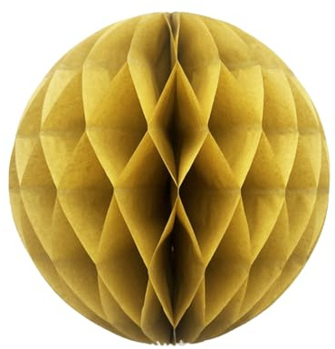 KIXZSAZ Palla di carta Decorativa Matrimonio Compleanno Vacanze Atmosfere Ciondolo artigianale fai-da-te Decorazione esterna Bar Fotografia, Oro, 15 cm