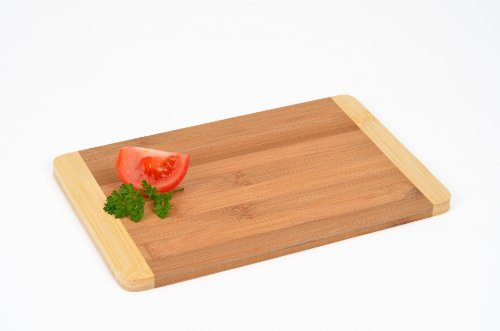 Gräwe - Planche de petit-déjeuner ou planche à découper en bambou - Bicolore - 23 x 15 cm