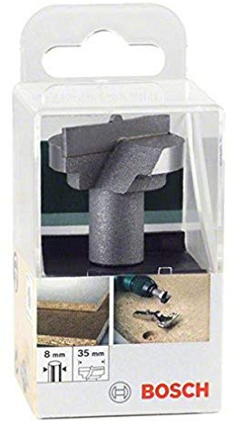 Bosch 2 609 255 296 - Broca para cajas de bisagras de metal duro