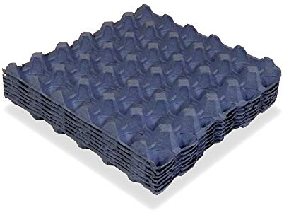 HAPPY CHICKENS 50 X NEW BLUE EGG TRAYS (HOLDS 30 EGGS)