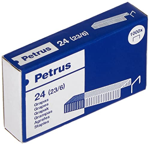 Petrus Petrus n 24 häftklamrar (23/6) koppar för häftapparat 1600 låda med 1000 enheter