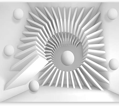 Fotomurales B&D XXL 300x210 cm Papel pintado tejido no tejido Decoración de Pared decorativos Murales moderna de Diseno Fotográfico 3d optico espejismo f-A-0143-a-a