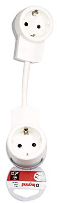 Multistecker Schuko Steckdose Mehrfachstecker Verteiler 3 oder 4 fach mit Stecker mit beleuchtete Schalter (2-fach)