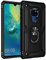BestST Funda para Huawei Mate20 Armor Carcasa con 360 Anillo iman Soporte Hard PC y Silicona TPU Bumper antigolpes Fundas Carcasas Case para movil Huawei Mate20, Negro