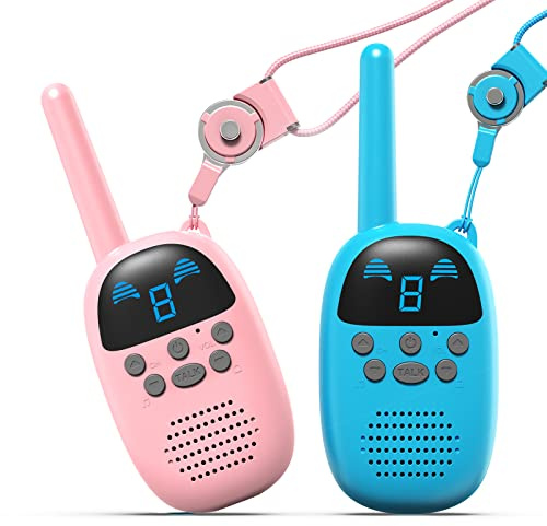 GOCOM Walkie Talkies for Kids, Kids Toys Handheld Child Gift Walky Talky, Two-Way Radio Boys & Girls Toys Age 3-12, for Indoor Outdoor Hiking Adventure Games