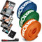 NEOLYMP Fitnessbänder Set Stoff - waschbare Resistance Bands, Widerstandsbänder, Krafttrainingssets, Gymnastikband inkl. E-Book mit Fitnessbänder-Übungen