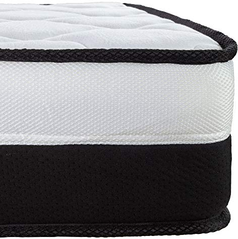 Arensberger Emilia Matratze 90x200 cm | Federkernmatratze mit Gel-Schaum und integriertem Topper | ergonomische Höhe 23cm | Härtegrad H3/H4 | HR Taschenfederkern 90x200cm Rollmatratze punktelastisch