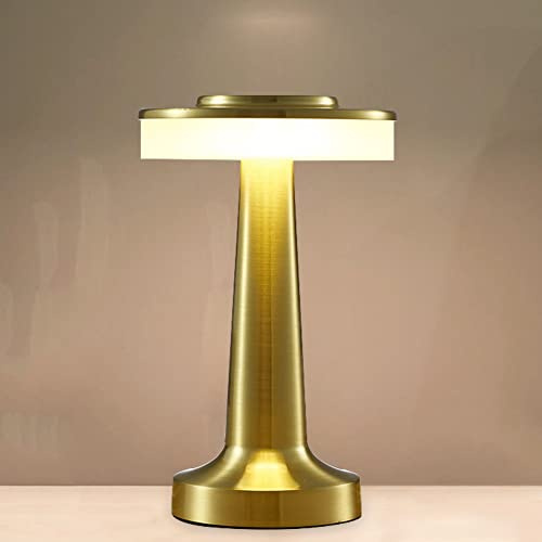 Lámparas de mesa LED portátiles con mancuernas, sensor táctil, lámpara de noche con brillo USB, luz nocturna recargable regulable para cafetería, restaurante, dormitorio, hotel, decoración del hogar