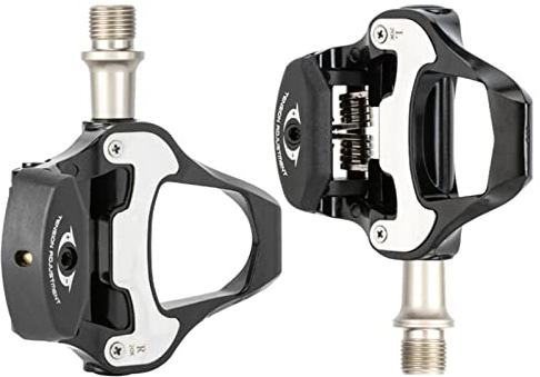 GFHTH Rennrad-Pedale, Aluminium-Klickpedale, Look Keo, leichte, selbstsichernde Fahrradpedale für Straßen-/MTB-/Spin-/Indoor-/Übungs-/Peloton-Fahrräder